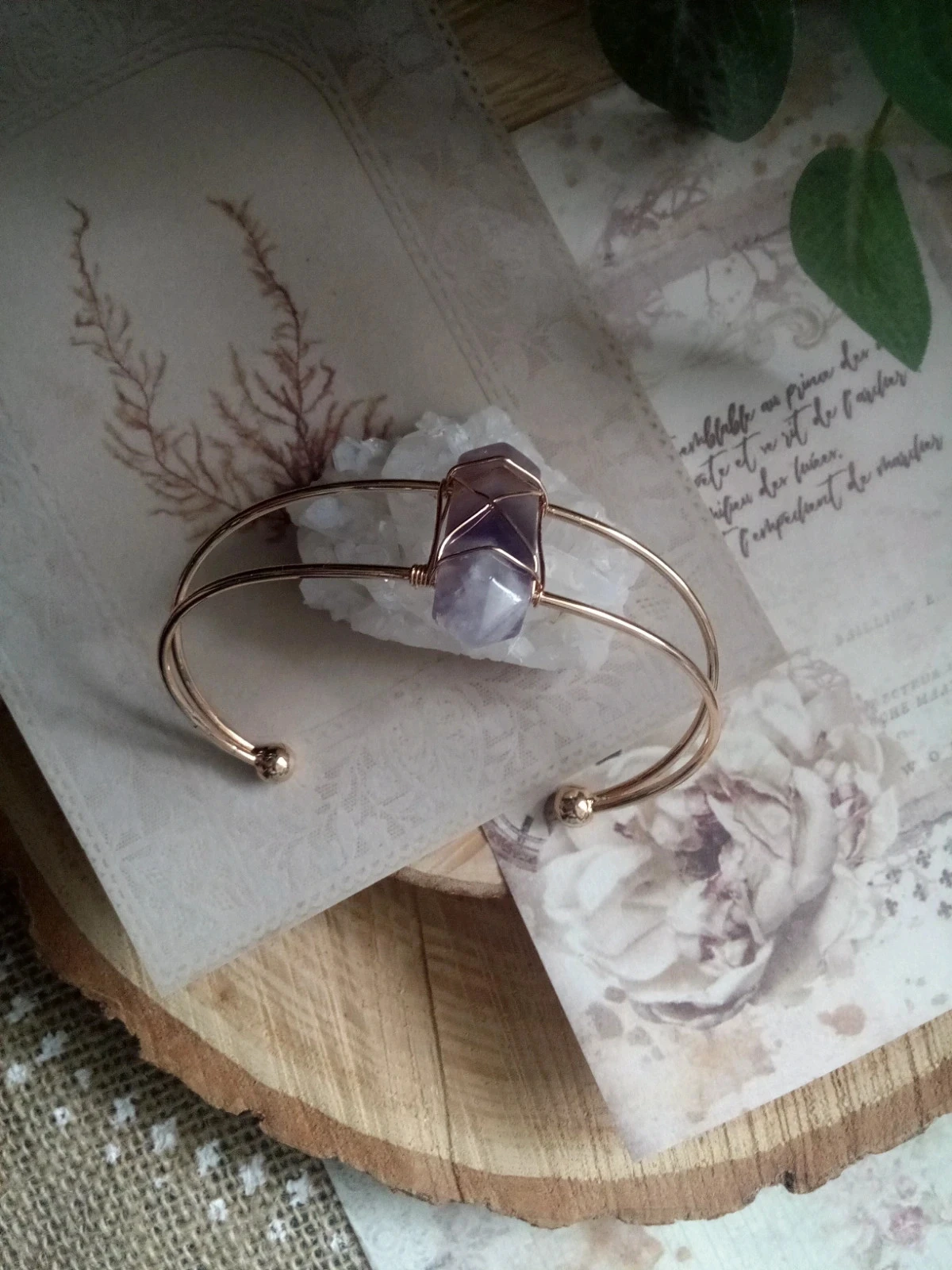 Armband met natuurlijke amethist – photo 5